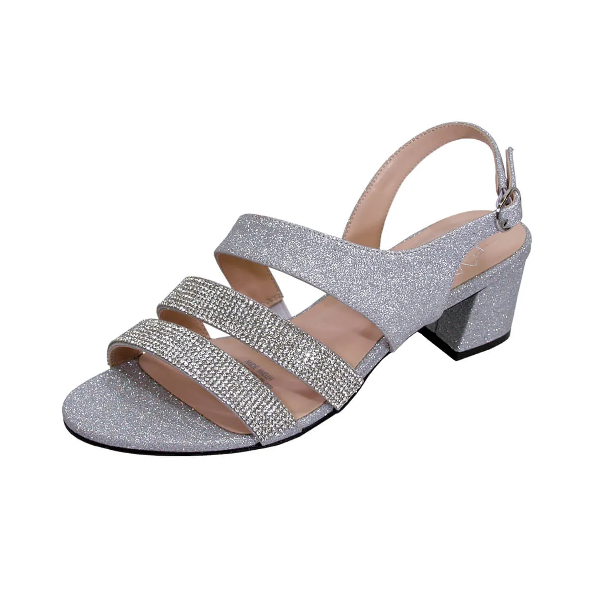 FLORAL Dorothy Women's Wide Width Rhinestone Straps Dress Sandals