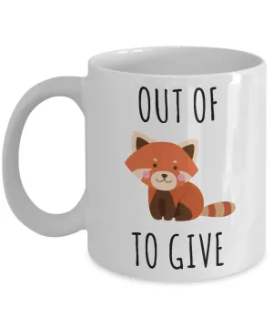 Fox Sake Mug Zero Fox Given Gifts Out of Fox to Give Funny Coffee Cup