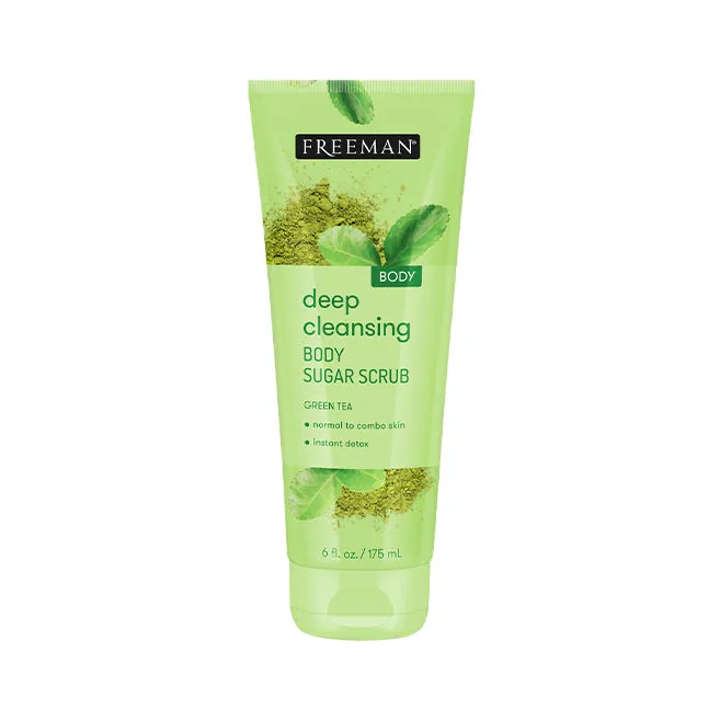 Freeman Beauty Deep Cleansing Green Tea Body Sugar Scrub 175ml
