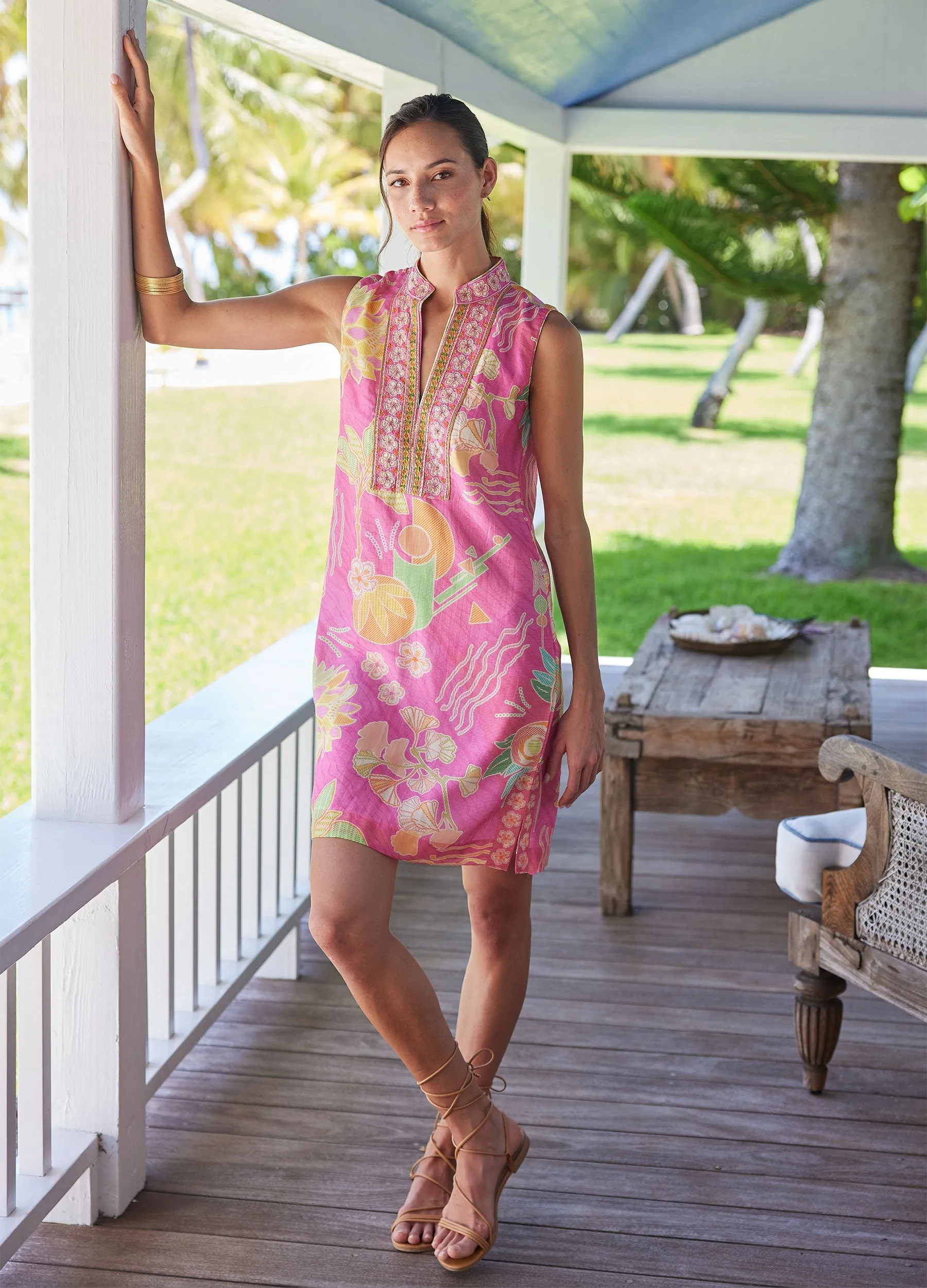 Geni Dress in Bahama Print by Bella Tu