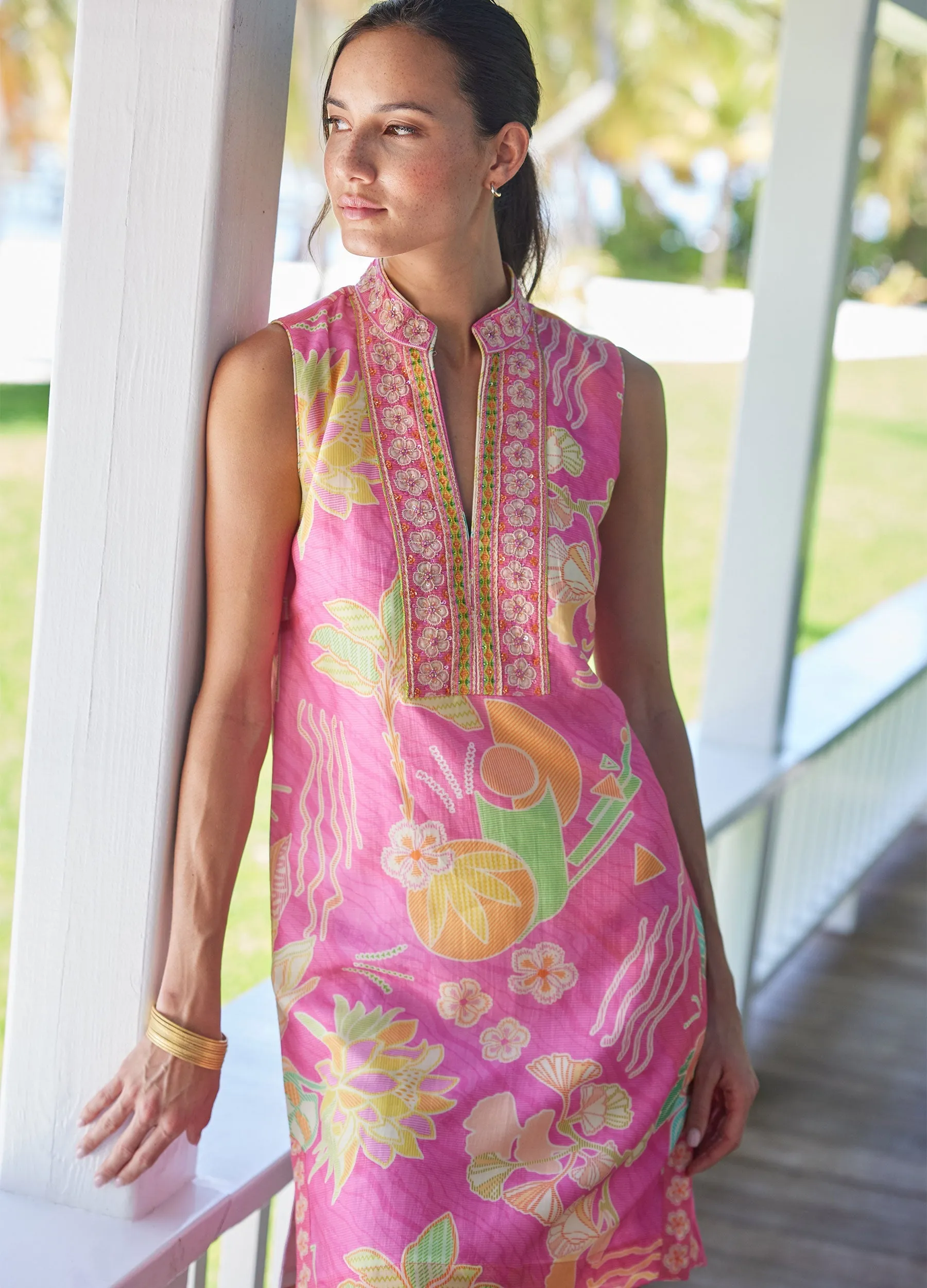 Geni Dress in Bahama Print by Bella Tu