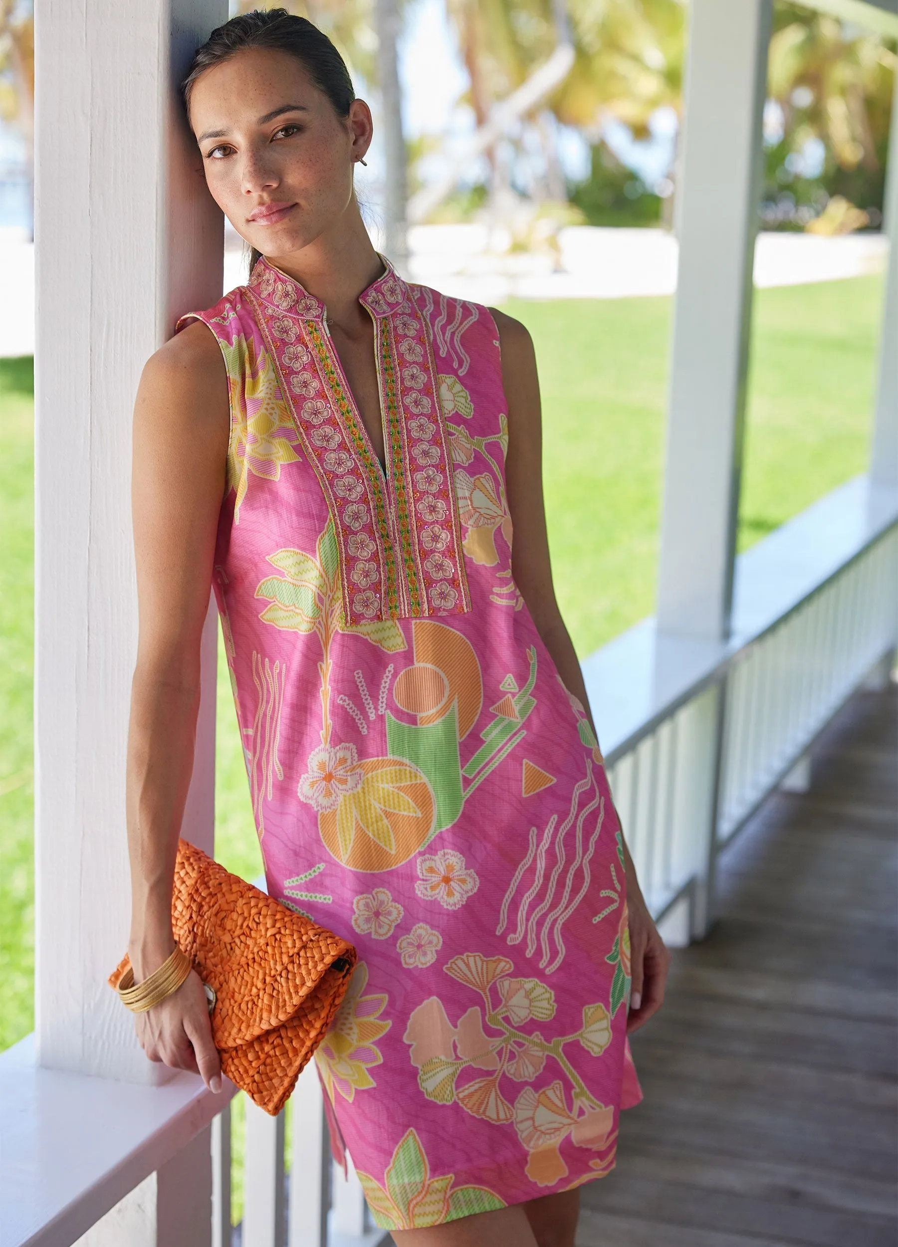 Geni Dress in Bahama Print by Bella Tu