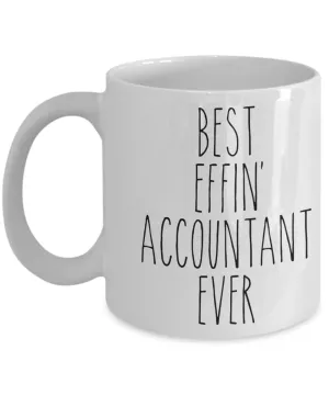 Gift For Accountant Best Effin' Accountant Ever Mug Coffee Cup Funny Coworker Gifts