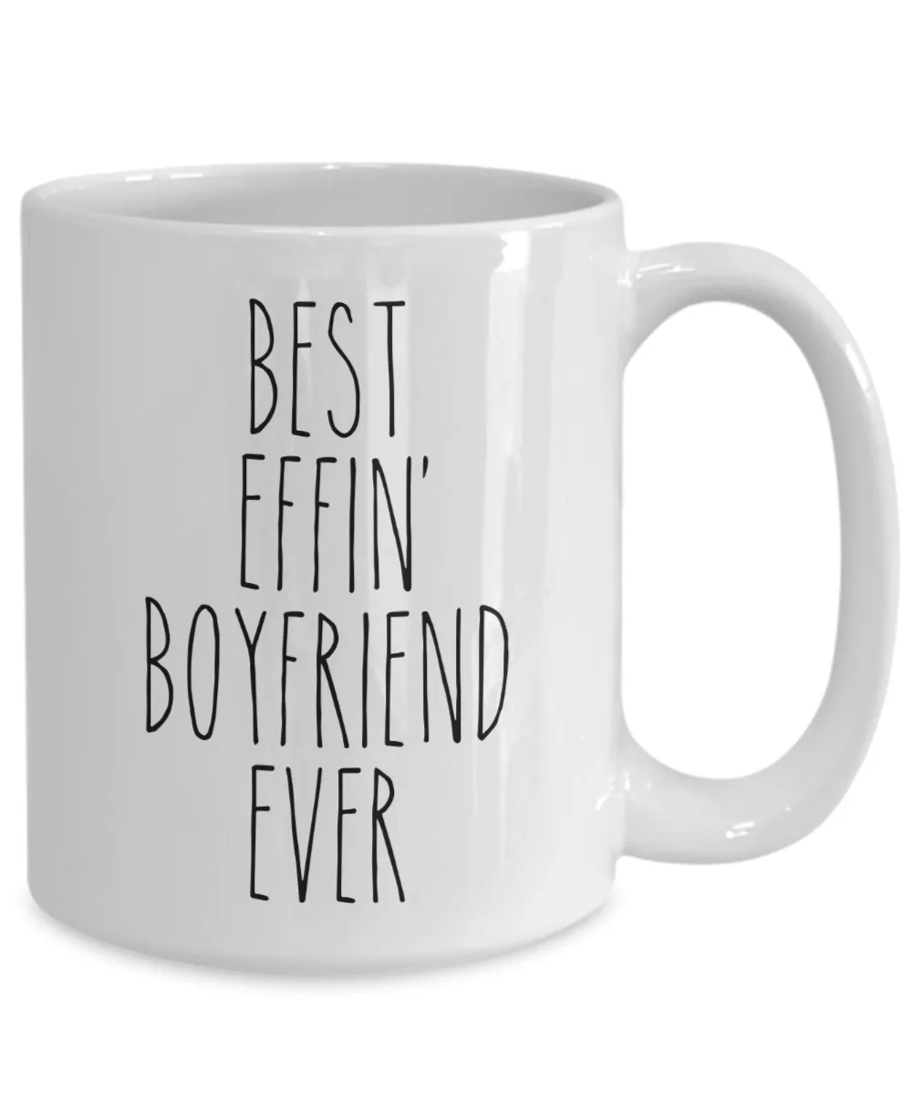 Gift For Boyfriend Best Effin' Boyfriend Ever Mug Coffee Cup Funny Coworker Gifts