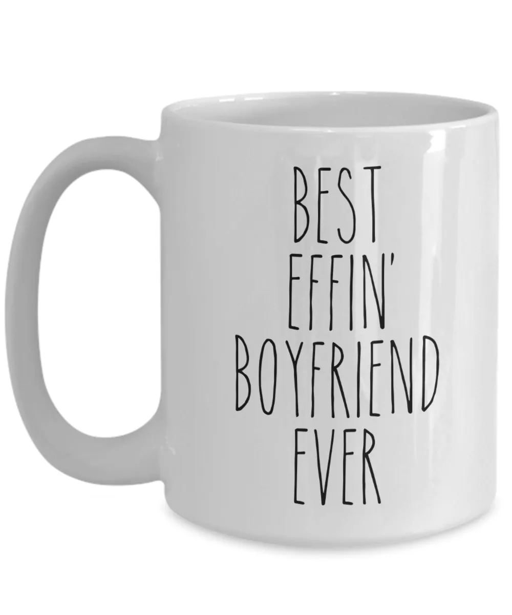 Gift For Boyfriend Best Effin' Boyfriend Ever Mug Coffee Cup Funny Coworker Gifts