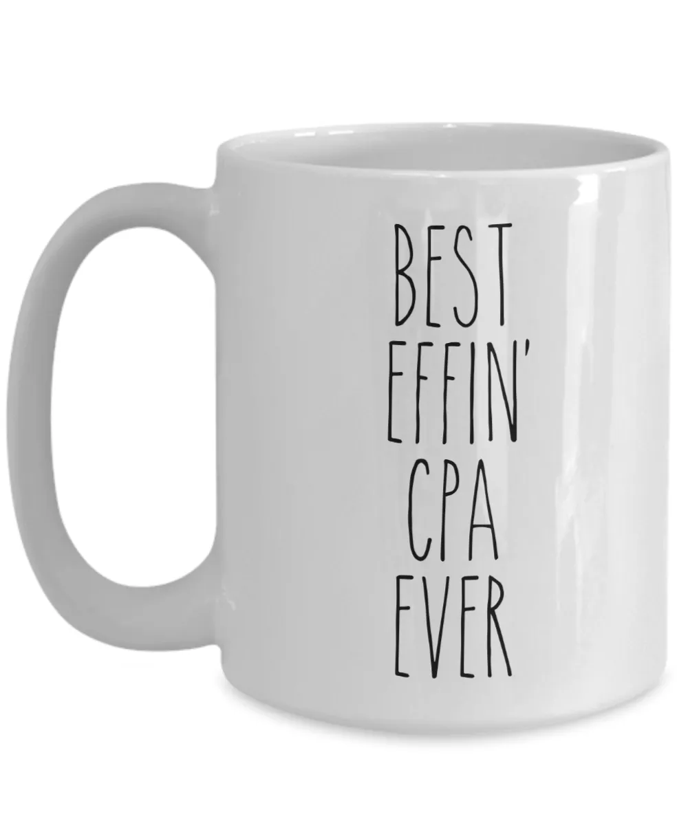 Gift For Cpa Best Effin' Cpa Ever Mug Coffee Cup Funny Coworker Gifts