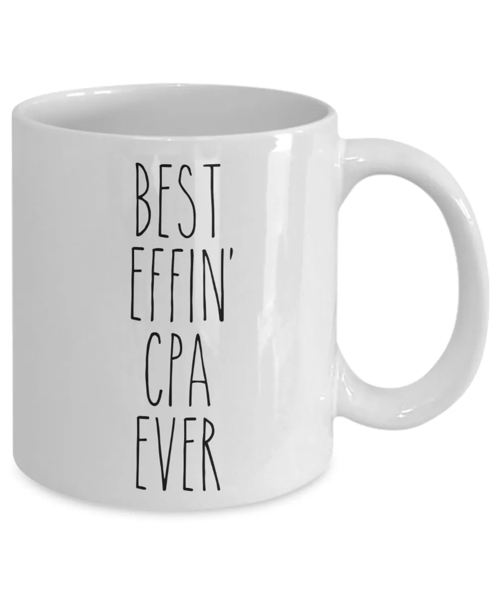 Gift For Cpa Best Effin' Cpa Ever Mug Coffee Cup Funny Coworker Gifts
