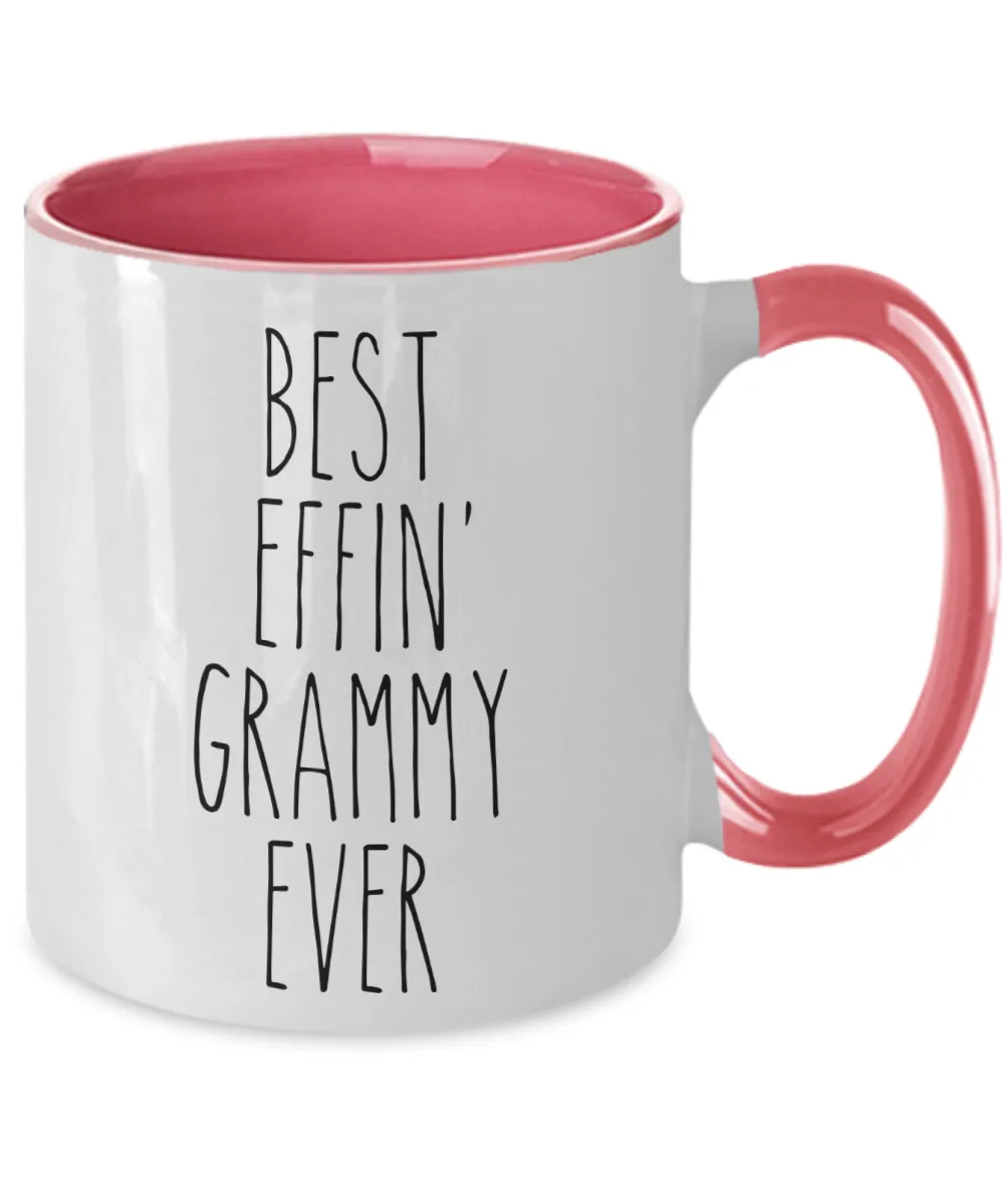 Gift For Grammy Best Effin' Grammy Ever Mug Two-Tone Coffee Cup Funny Coworker Gifts