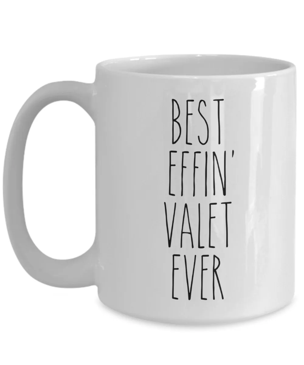Gift For Valet Best Effin' Valet Ever Mug Coffee Cup Funny Coworker Gifts