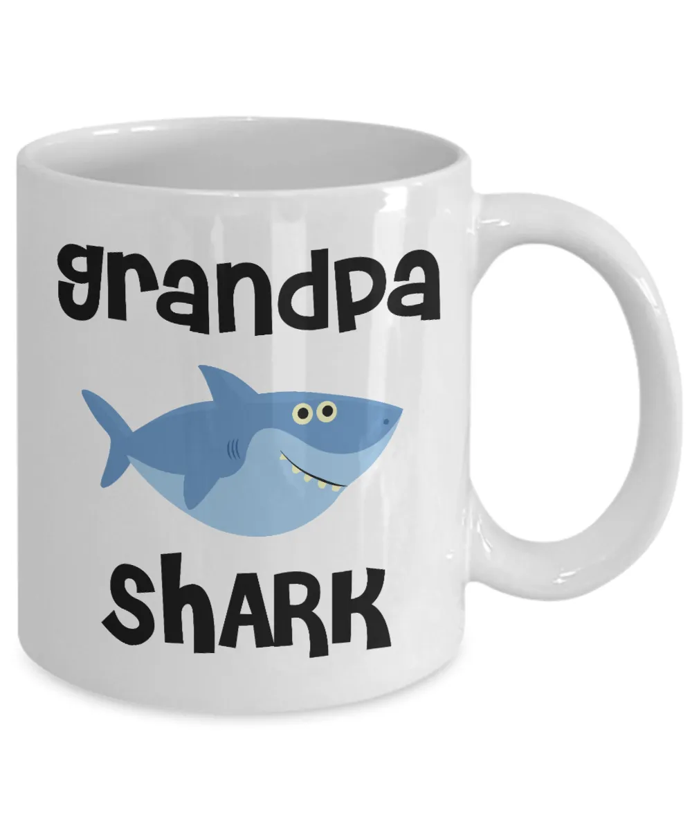 Grandpa Shark Mug Do Do Do Coffee Cup Grandpas Birthday Gift Idea Gifts for Abuelas