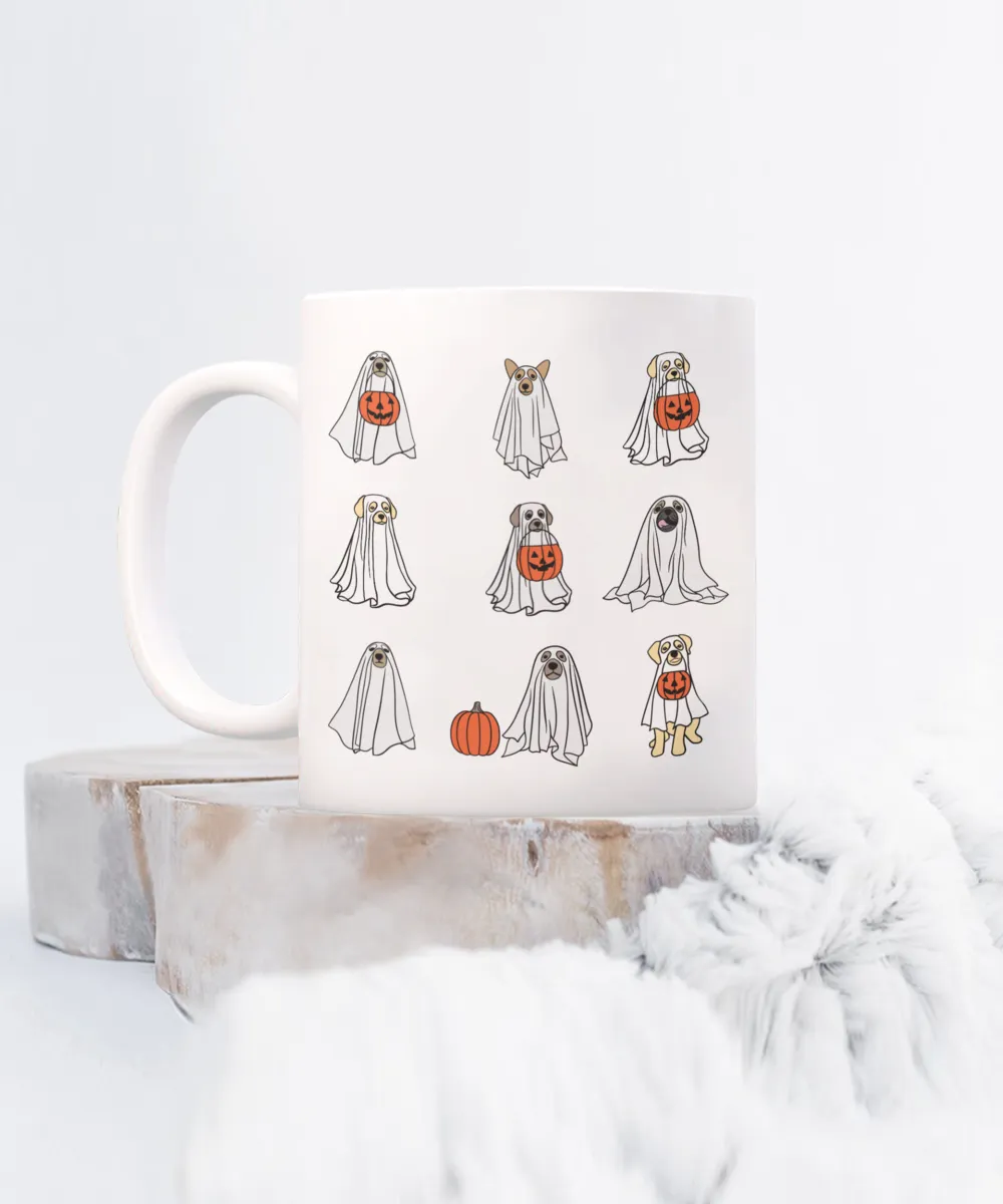 Halloween Dogs, Ghost Mug, Ghost Dogs, Spooky Season, Spooky Mug, Seasonal Mug, Pumpkin Mug