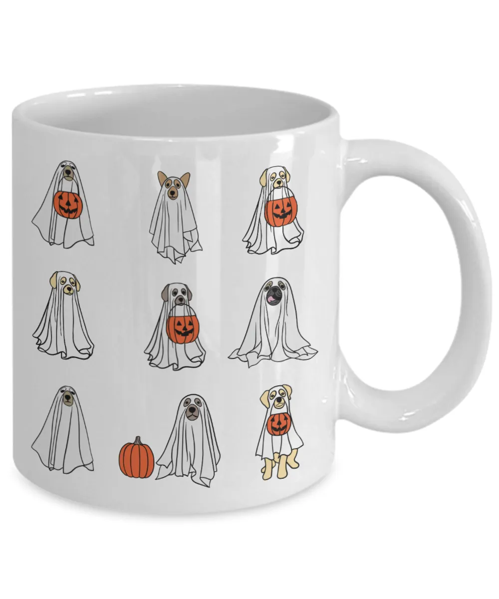 Halloween Dogs, Ghost Mug, Ghost Dogs, Spooky Season, Spooky Mug, Seasonal Mug, Pumpkin Mug
