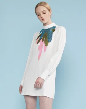 Harper Sequin Embroidered Mini Dress
