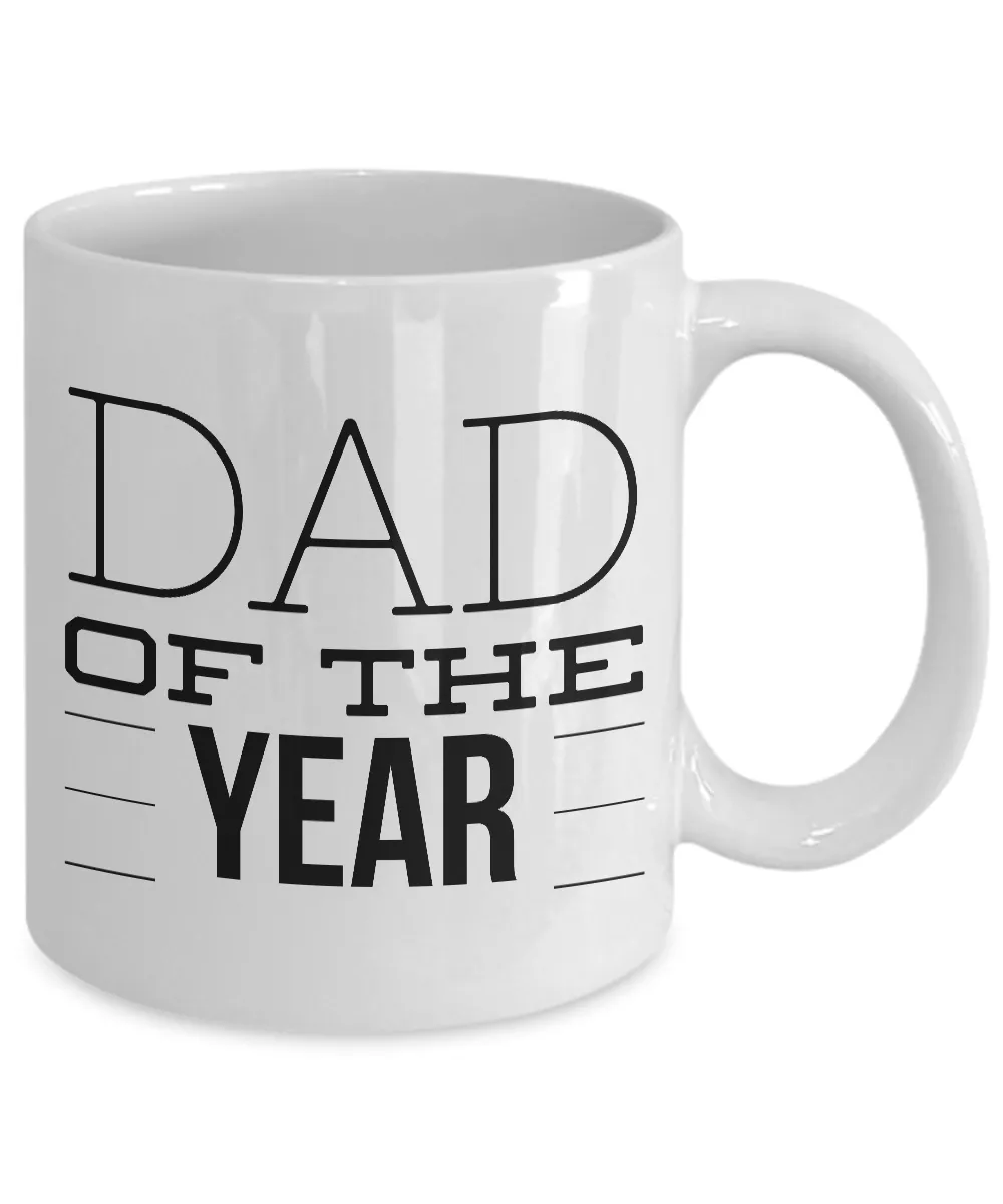 Heartwarming Gifts for Dad of the Year Mug Ceramic Coffee Cup