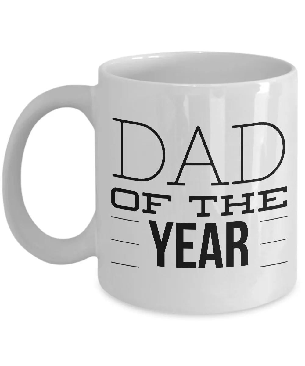 Heartwarming Gifts for Dad of the Year Mug Ceramic Coffee Cup