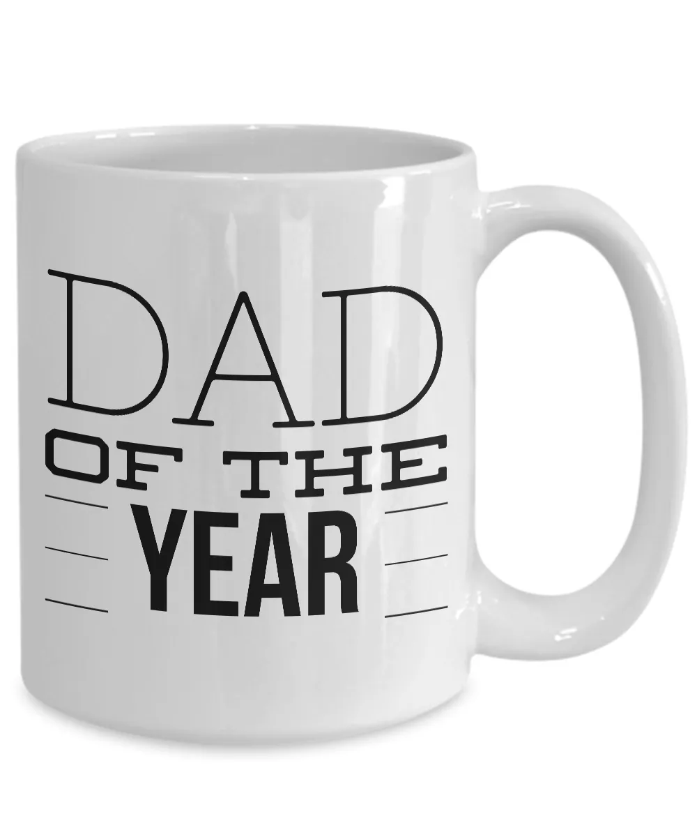 Heartwarming Gifts for Dad of the Year Mug Ceramic Coffee Cup