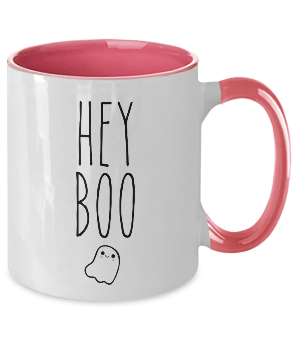 Hey Boo Two-Tone Mug Coffee Cup Funny Gift