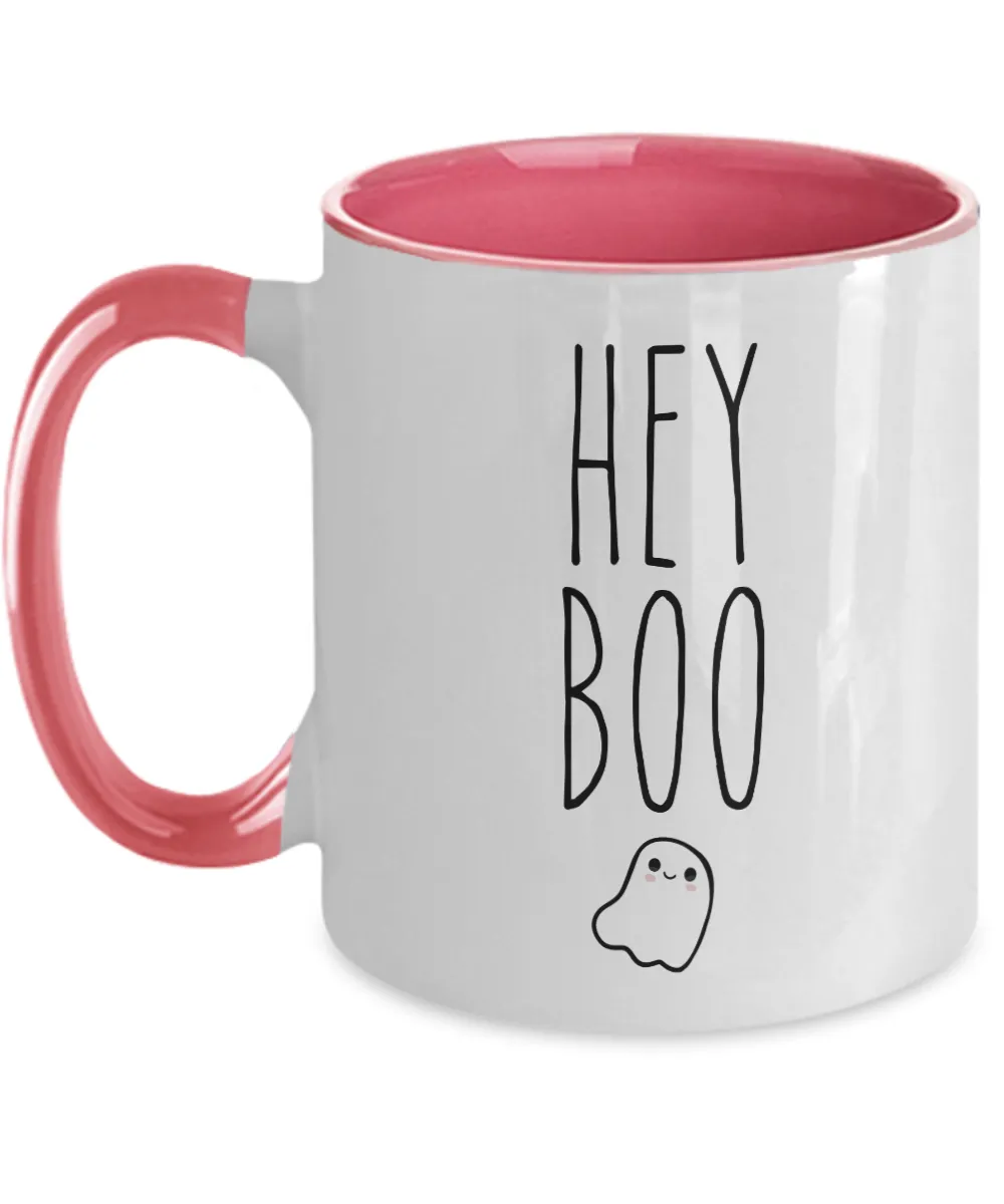 Hey Boo Two-Tone Mug Coffee Cup Funny Gift