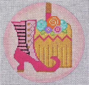 HW150B Pretty Spooky Series - Witch Shoe & Broom
