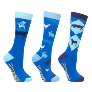 Hy Equestrian Farm Collection Socks By Little Knight (Pack Of 3)