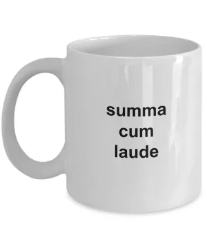 I Graduated College with Honors Graduation Mug - Summa Cum Laude Ceramic Coffee Cup Gift