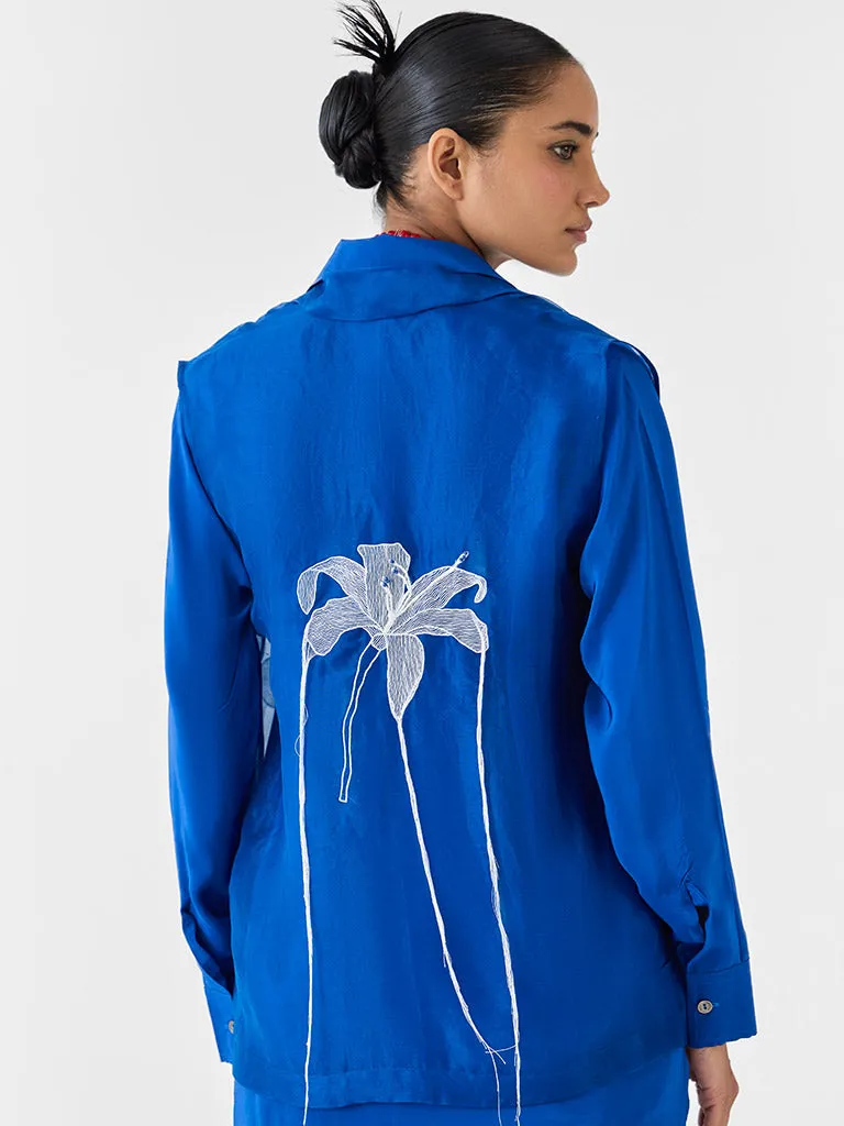 Indigo Organza Jacket