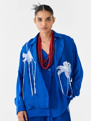 Indigo Organza Jacket