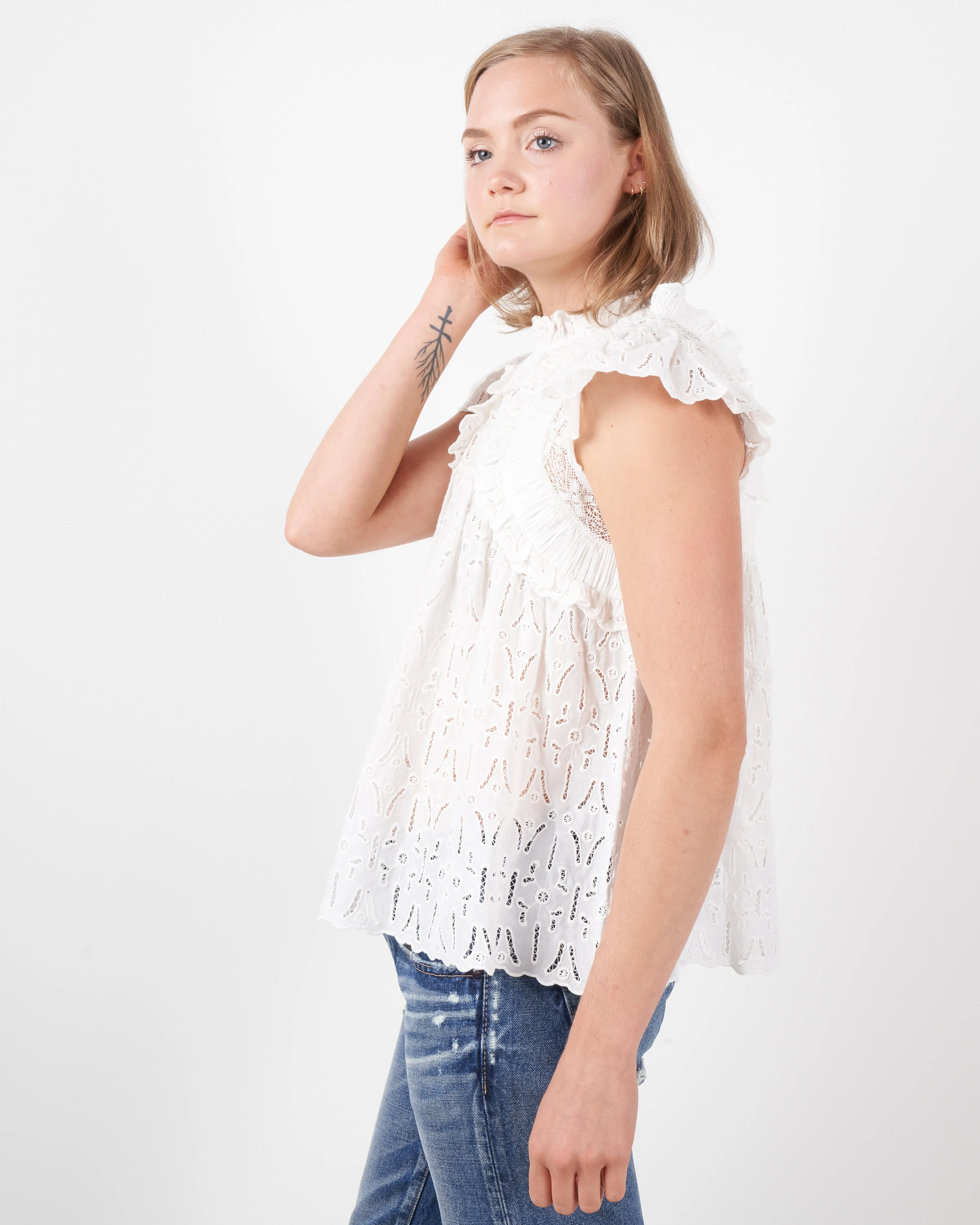 ingrid top - white