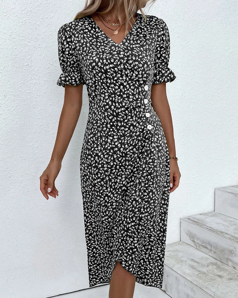 Jessa | Floral V-Neck Dress