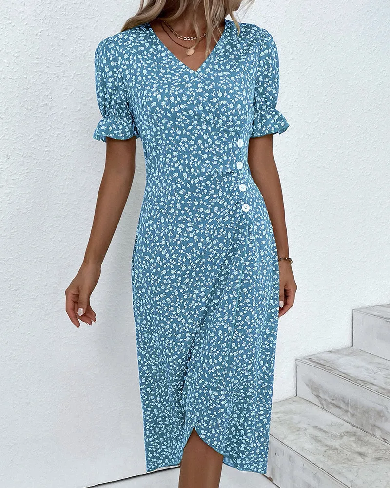 Jessa | Floral V-Neck Dress