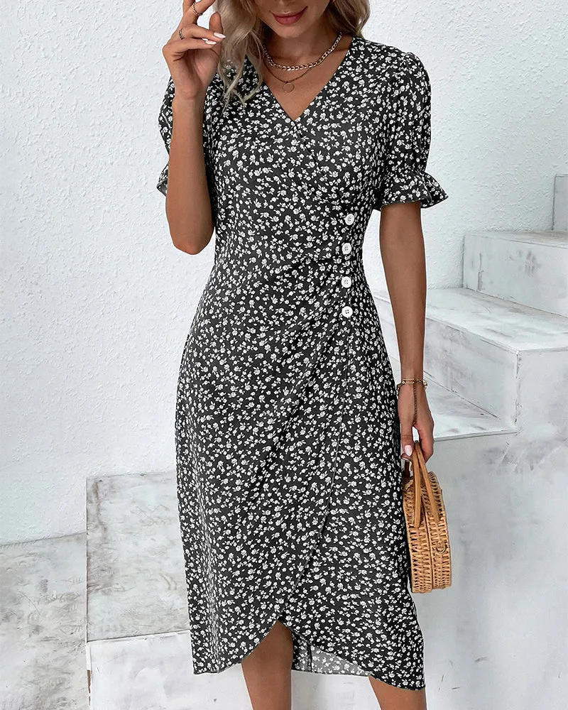 Jessa | Floral V-Neck Dress