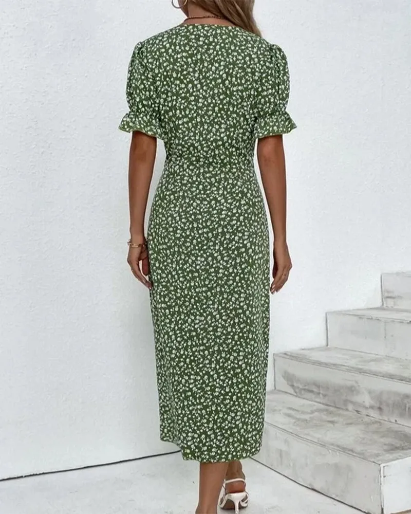 Jessa | Floral V-Neck Dress