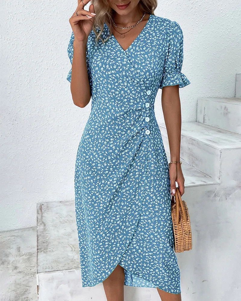 Jessa | Floral V-Neck Dress