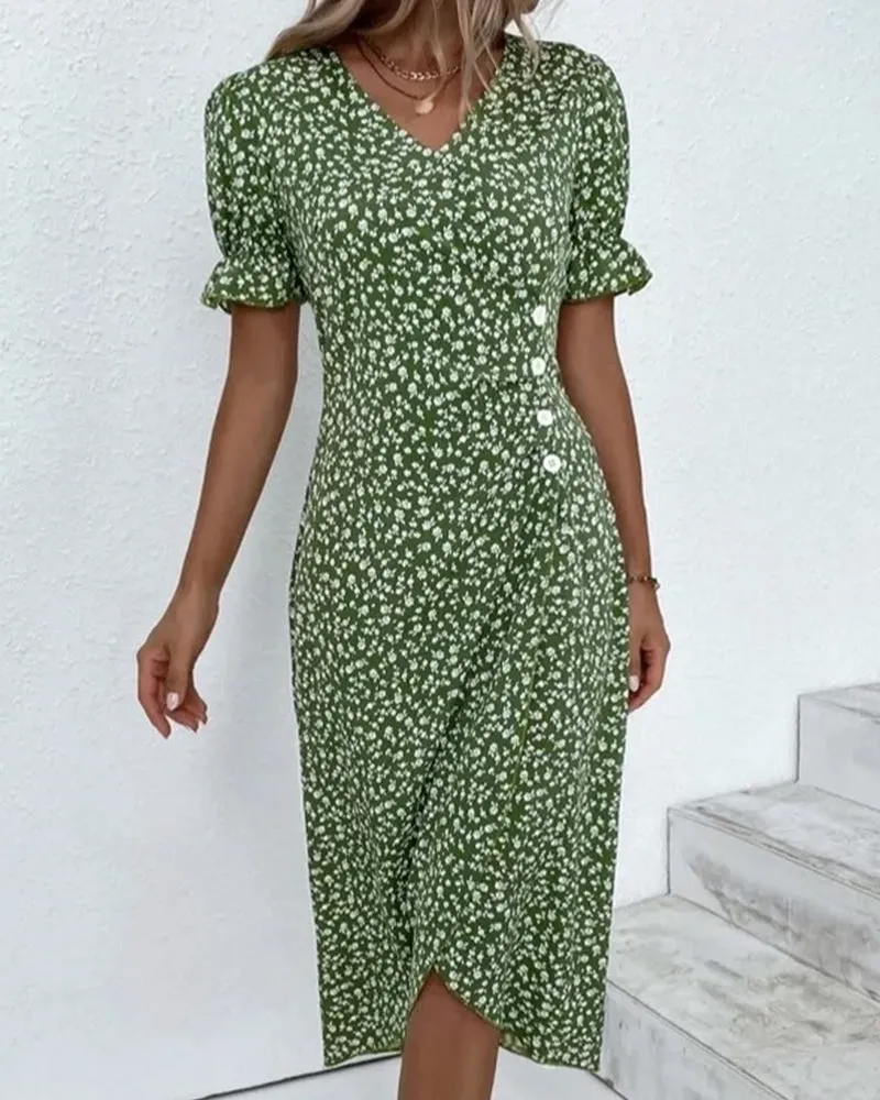 Jessa | Floral V-Neck Dress