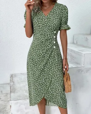 Jessa | Floral V-Neck Dress