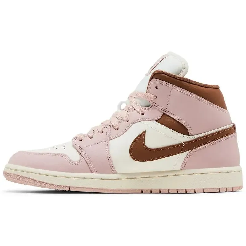 Jordan 1 Mid Pink Oxford Brown (W)