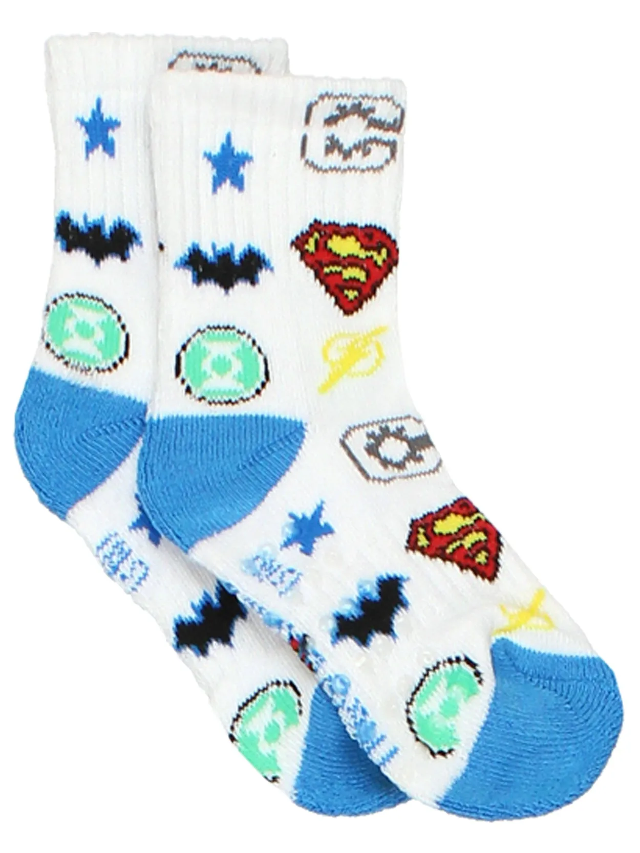 Justice League Crew Gripper Socks 6-Pack