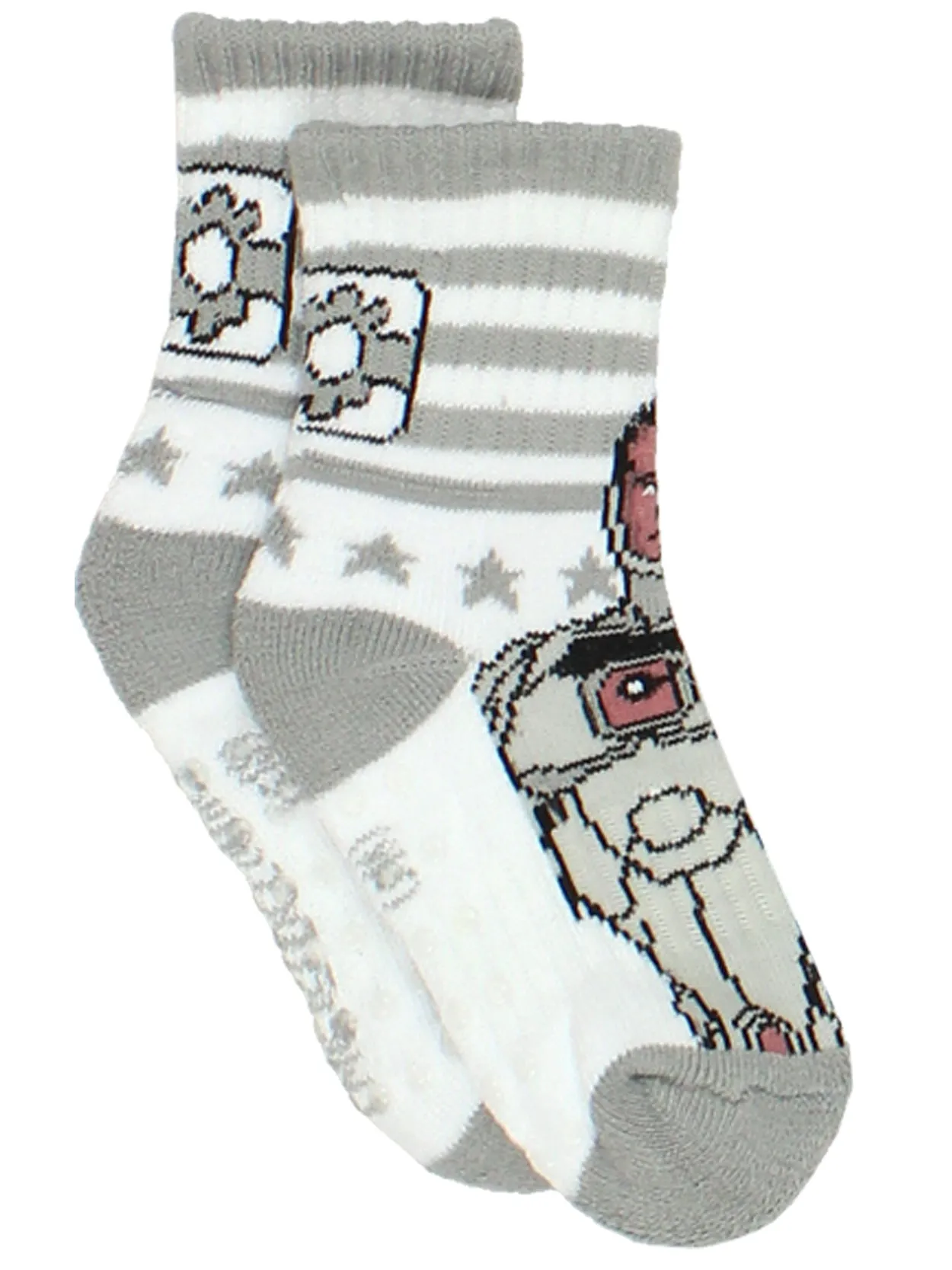 Justice League Crew Gripper Socks 6-Pack