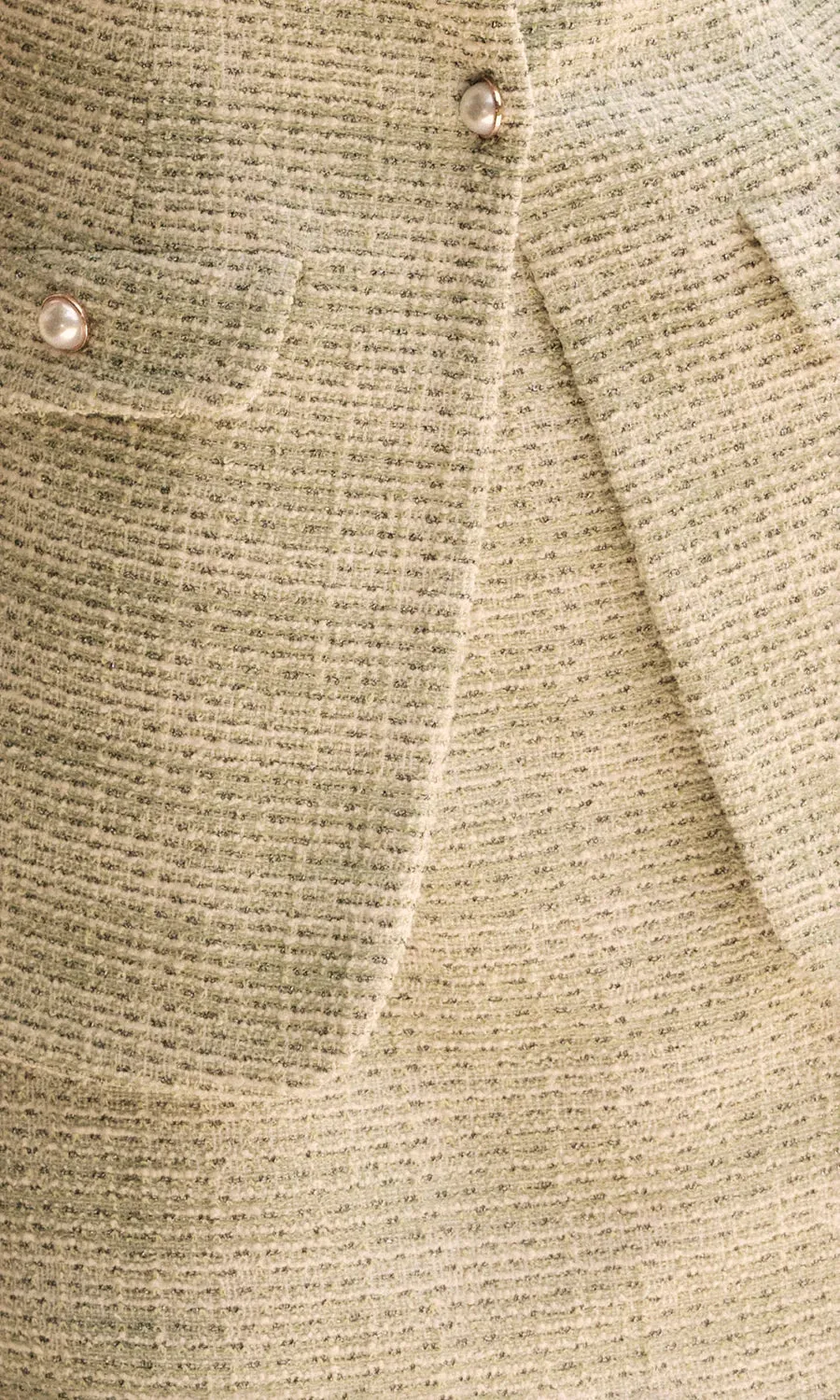 Kamala Mini Dress in Spearmint Tweed