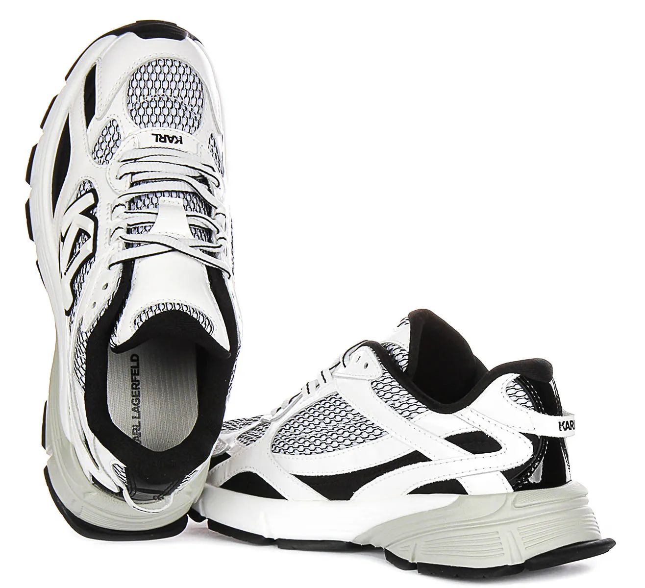 Karl Lagerfeld Orion Side trim In White Black For Women