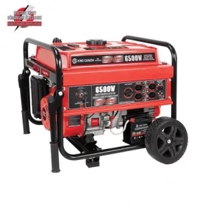 King Canada KCG-6502GE Power Force 6500W Gasoline Generator w/ Electric Start