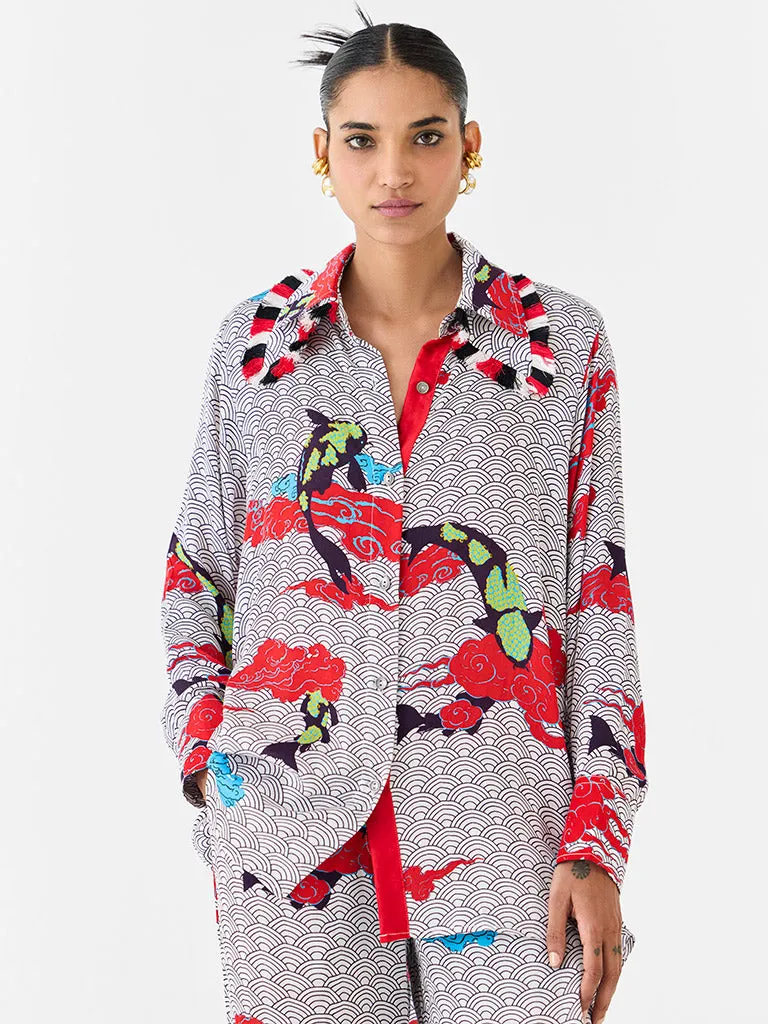 Koi Shirt & Pants Co-ord Set