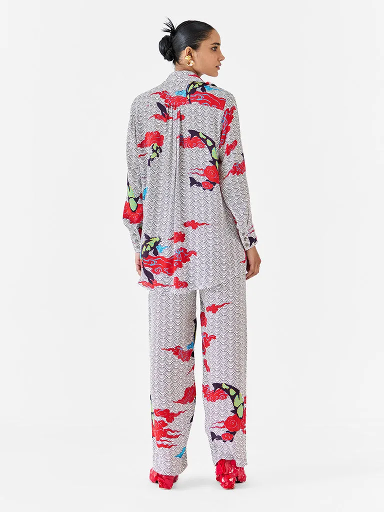 Koi Shirt & Pants Co-ord Set