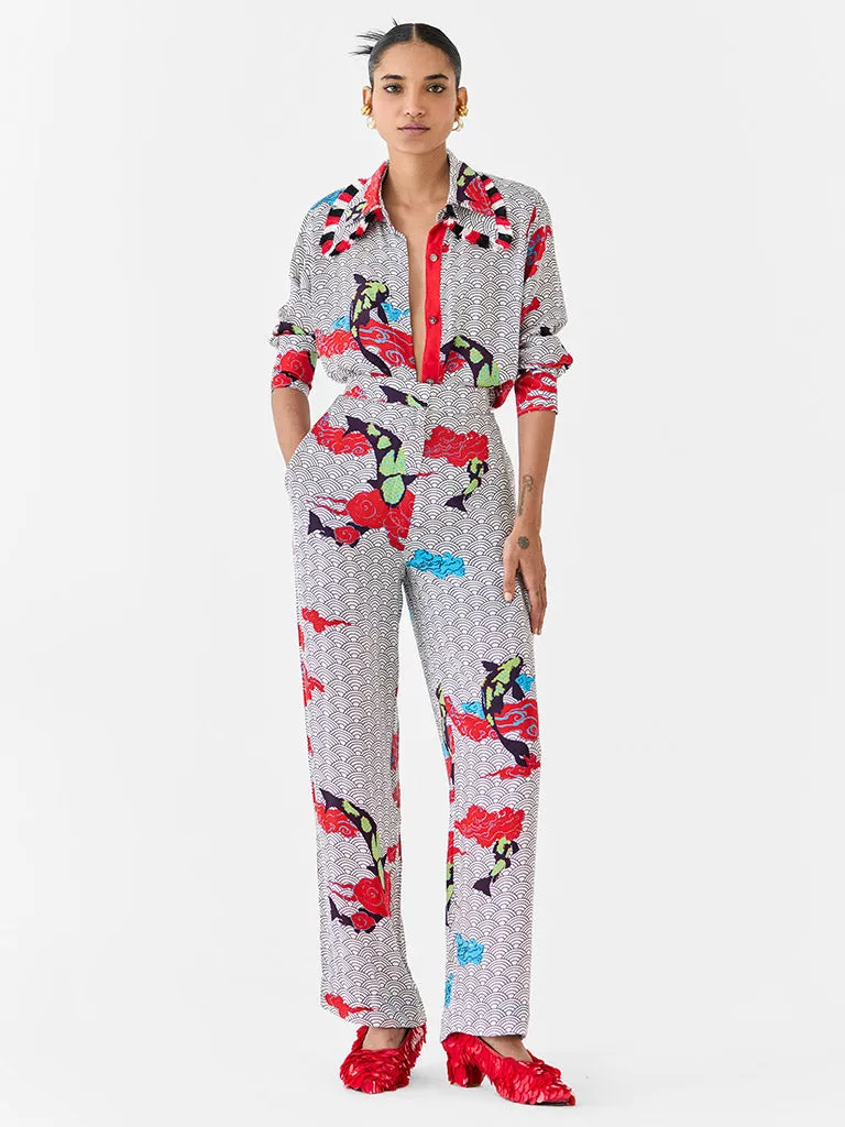 Koi Shirt & Pants Co-ord Set