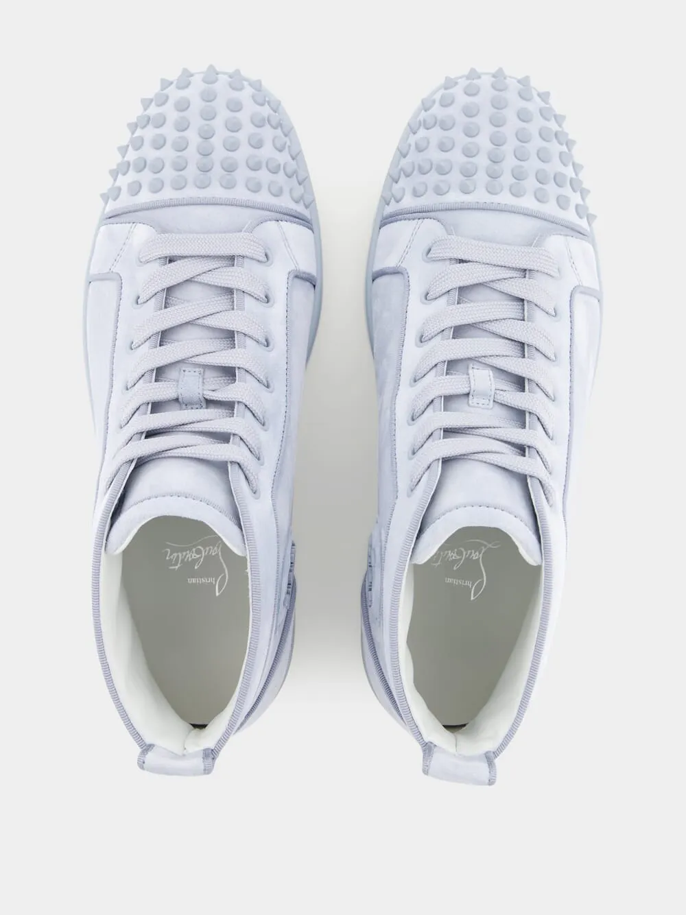 Lou Spikes high-top veau velours sneakers