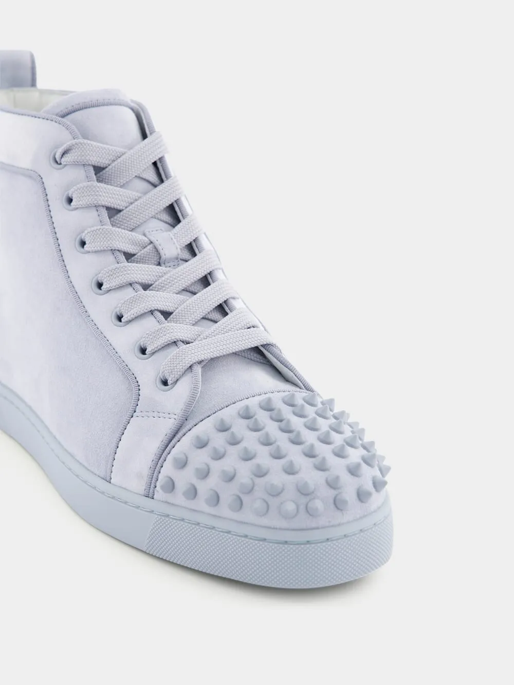 Lou Spikes high-top veau velours sneakers