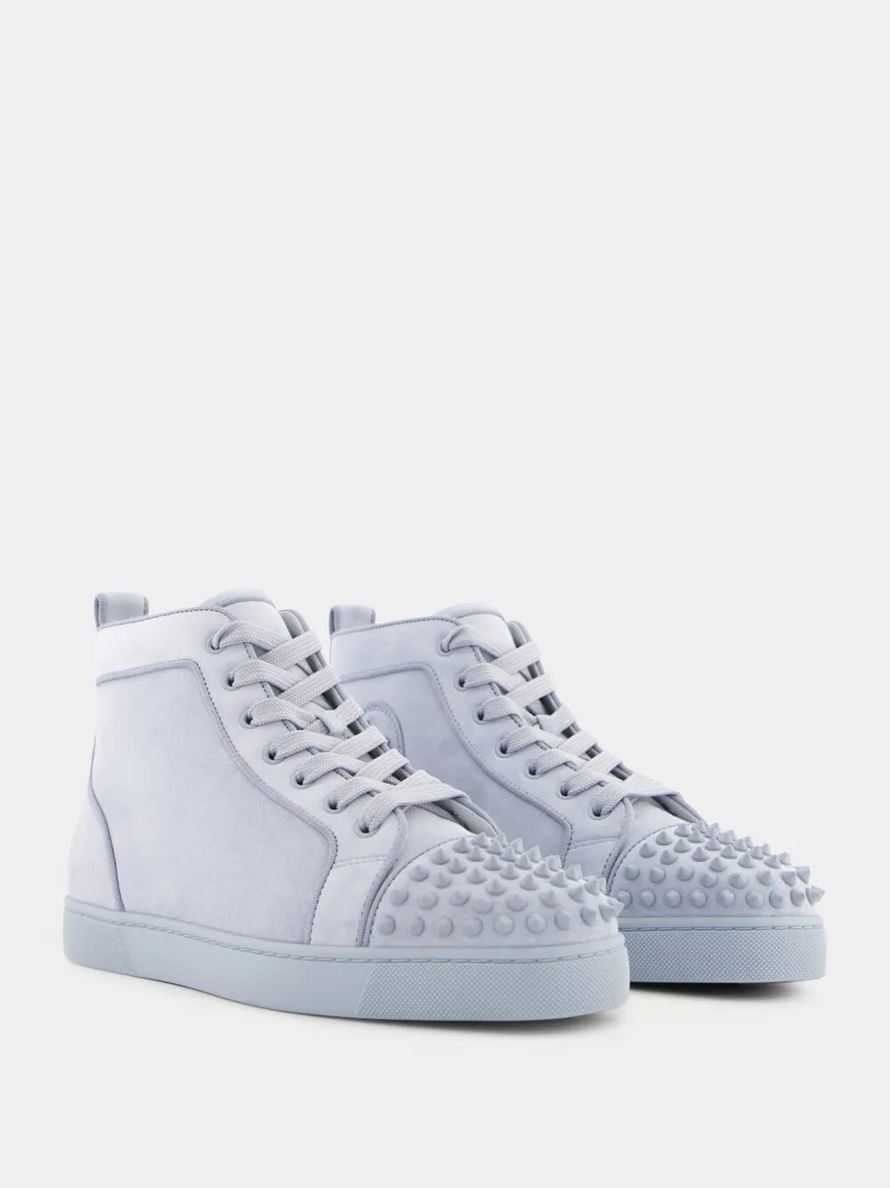 Lou Spikes high-top veau velours sneakers