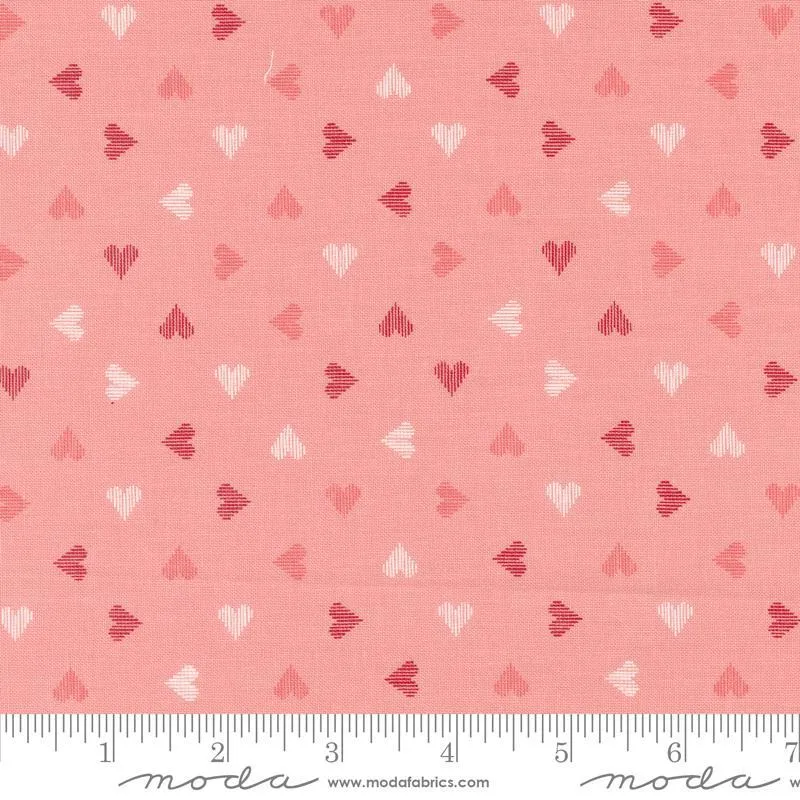 Love Blooms by Moda Fabrics SWEETHEART/LIPSTICK