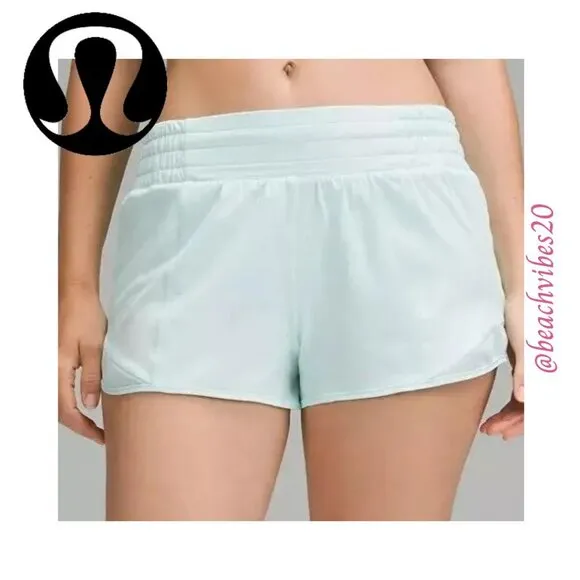 LULULEMON ATHLETICA Hotty Hot High-Rise Lined Short 2.5&quot; Ideal Mint 8 NWT LL-141