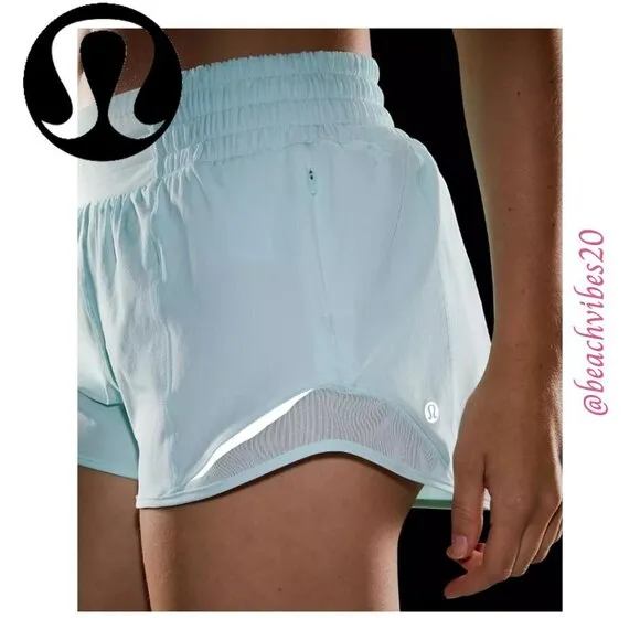 LULULEMON ATHLETICA Hotty Hot High-Rise Lined Short 2.5&quot; Ideal Mint 8 NWT LL-141